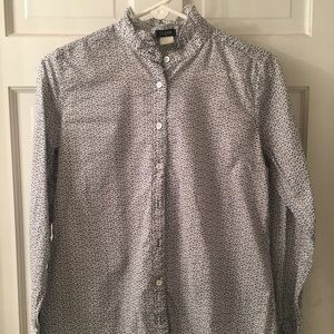 COPY - J. Crew ruffled/worn collar & sleeve, button down
